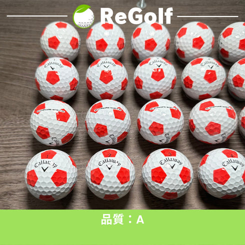 【中古】 【送料無料】 ロストボール キャロウェイ クロムソフト TRUVIS レッド 20球 Aランク ゴルフボール リゴルフ